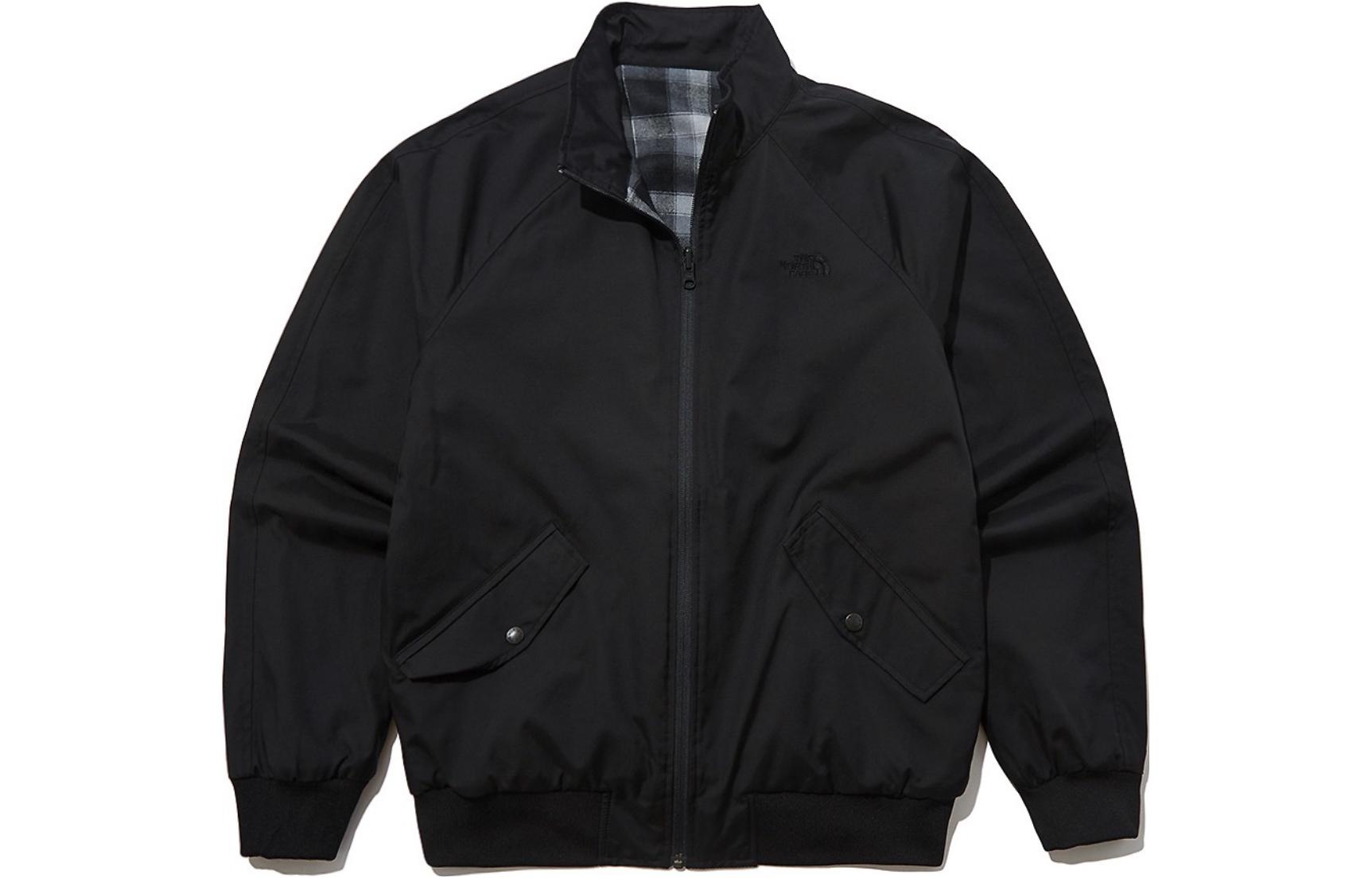 TNF Reversible Black Outdoor Zip-Up Jacket NJ3BL56C