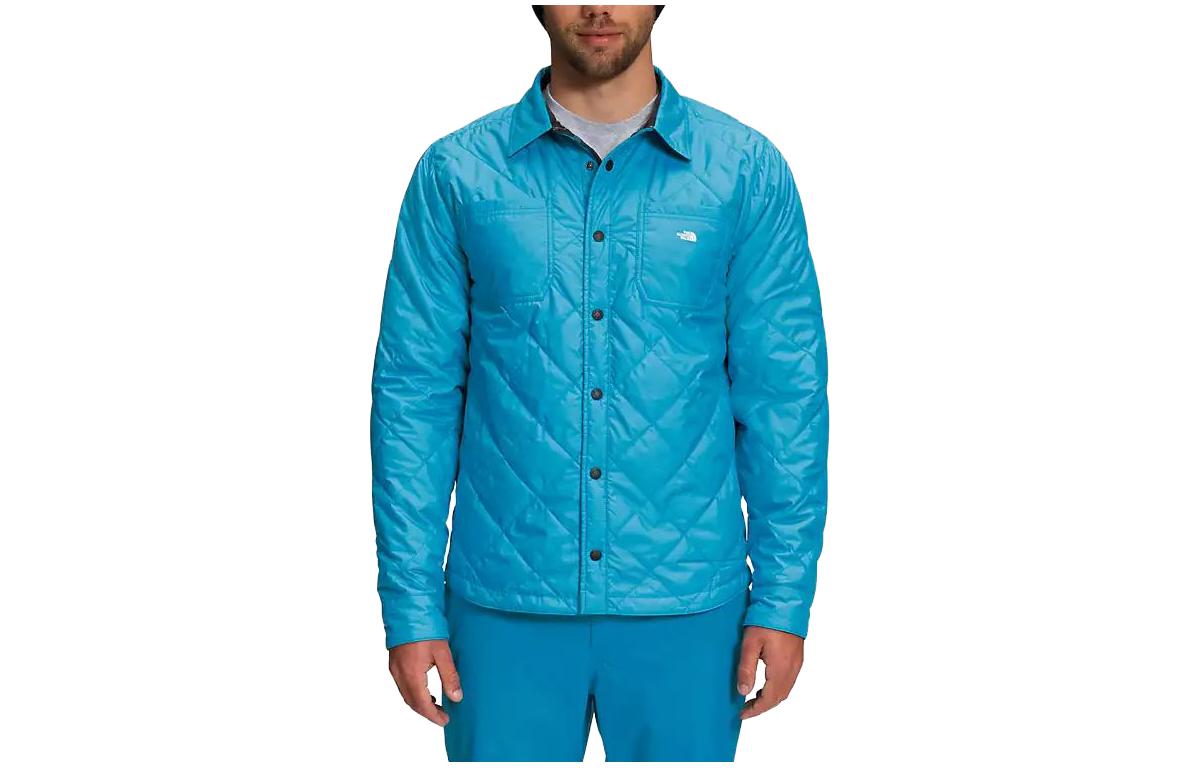 TNF Reversible Button-Up Fleece Jacket Blue NF0A3LZH-82Q
