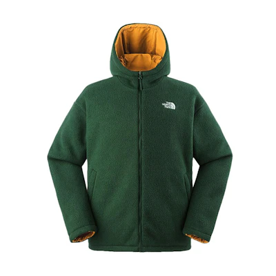 TNF Reversible Fleece Jacket with Hood Green NF0A7QT7-O11