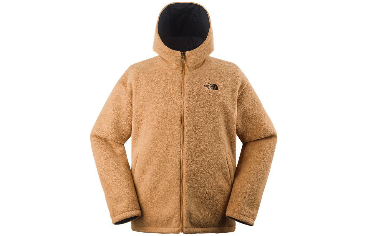 TNF Reversible Fleece Windproof Jacket in Khaki NF0A7QT7-KOM