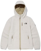 The North Face Reversible Hoodie Jacket Cream White Casual Coat NJ4FM70A The North Face Reversible Hoodie Jacket Cream White Casual Coat NJ4FM70A