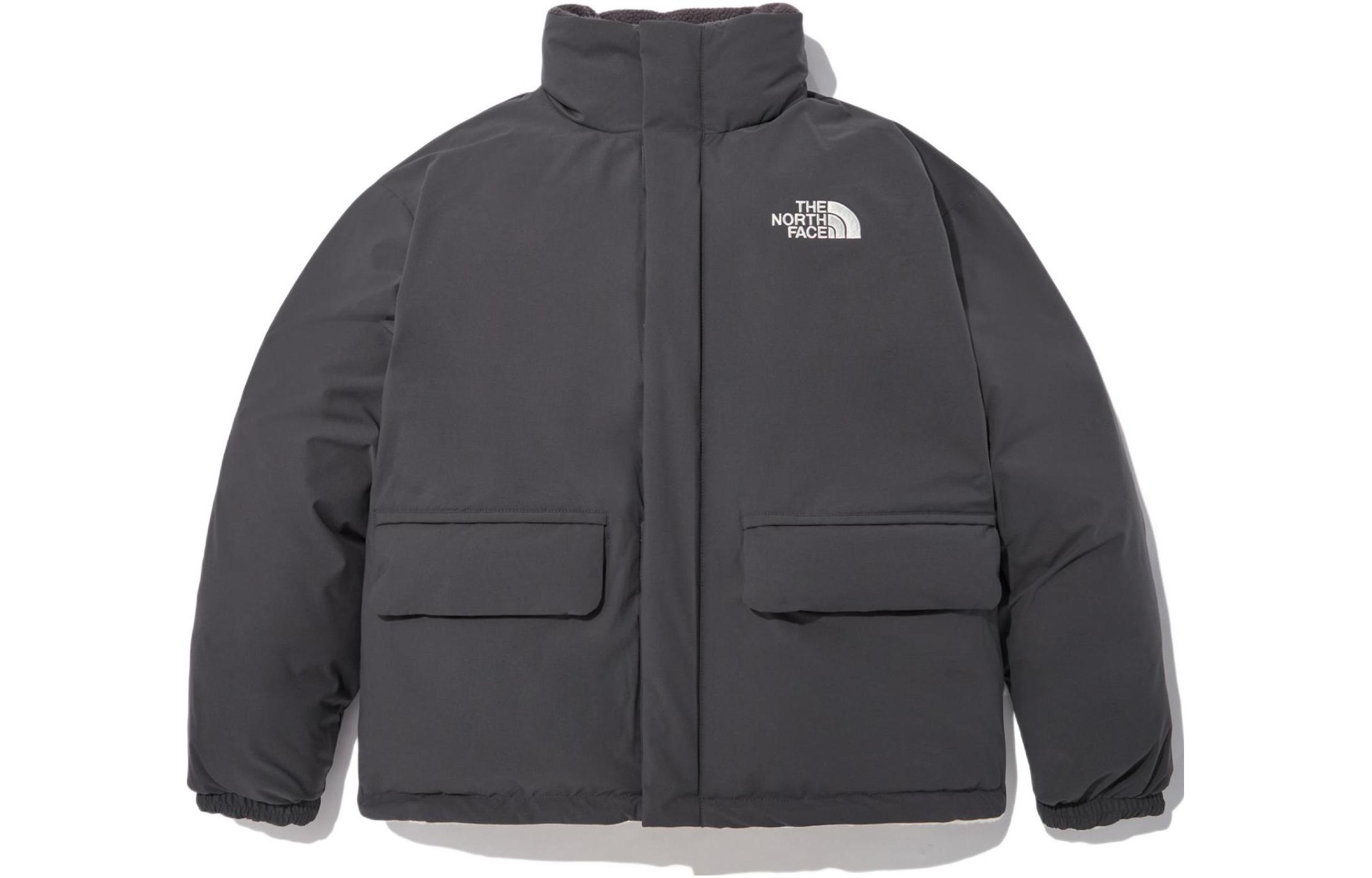 The North Face Reversible Hybrid Logo Bomber Jacket Unisex Grey NJ1DN60L