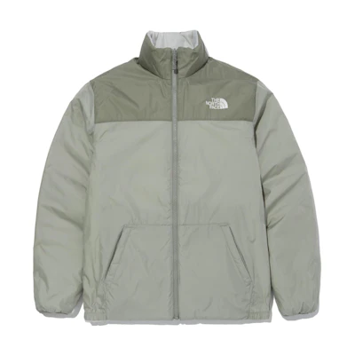 TNF Reversible Nuptse Jacket Green Puffer Coat NJ3NN00C