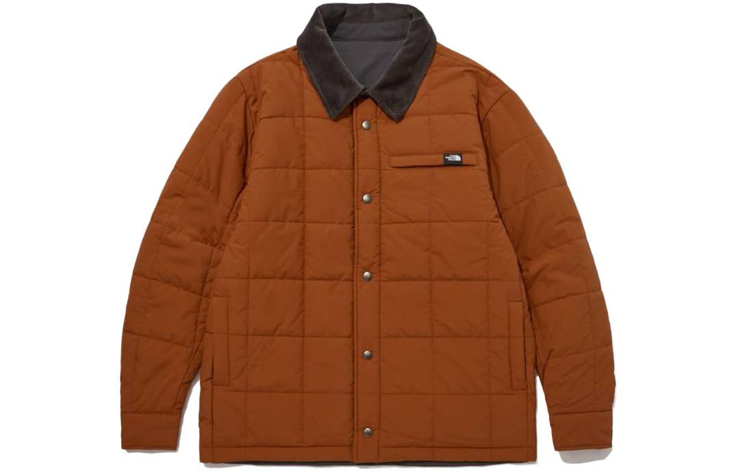 Order The North Face Reversible Nuptse Shacket Orange Unisex Warm Cotton Jacket NJ3NP54C