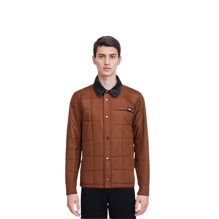 Details for The North Face Reversible Nuptse Shacket Orange Unisex Warm Cotton Jacket NJ3NP54C