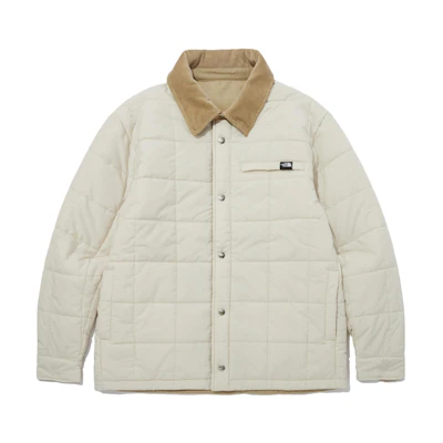 TNF Reversible Nuptse Shacket Sand Color Unisex Jacket NJ3NP54B