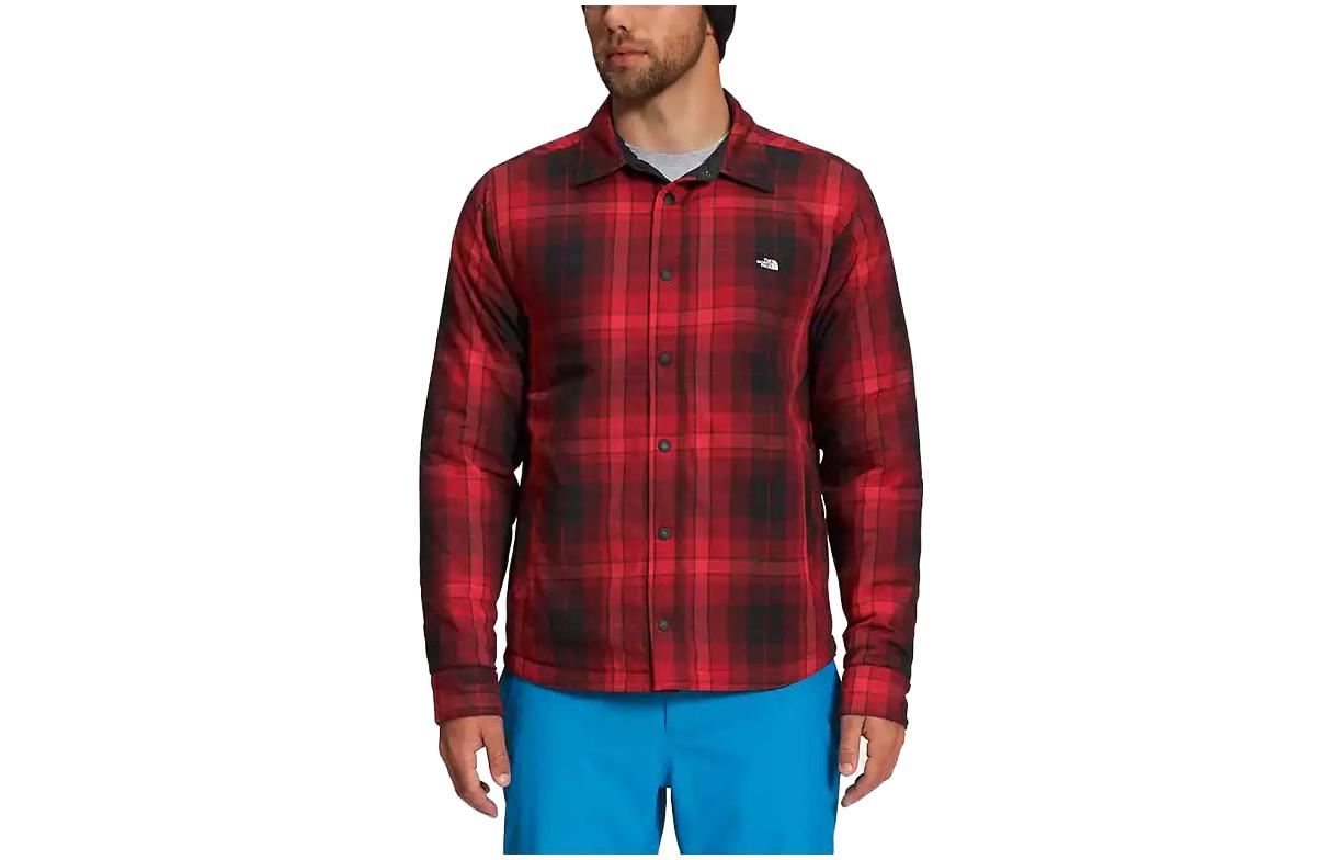 TNF Reversible Plaid Jacket Black/Red Long Sleeve Outerwear NF0A3LZH-83N