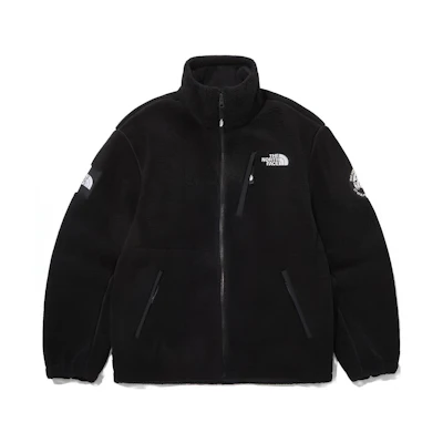 TNF Rimo Fleece Jacket Relaxed Fit Black Zip-Up Outerwear NJ4FP50J