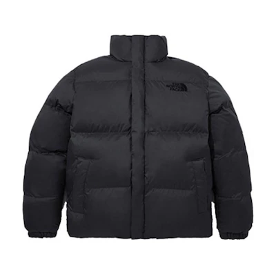 TNF Riverton T Jacket, Unisex, Black Puffer Jacket with Logo Embroidery NI3NN59J