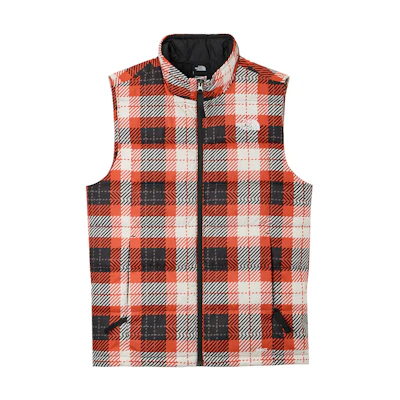 TNF Roxborough 2.0 Red Checkered Zip Vest for Men NF0A47DT-QSI
