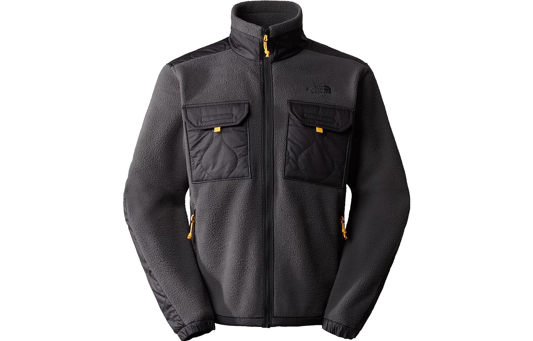 TNF Royal Arch Colorblock Fleece Jacket Dark Gray NF0A7UJB-MN8