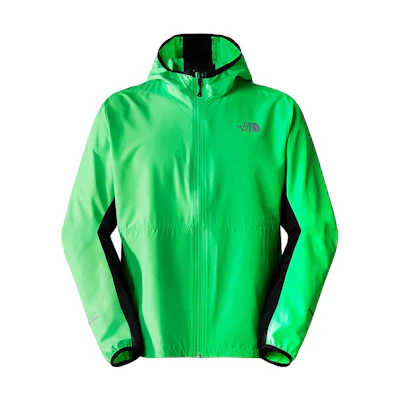TNF RUN Colorblock Windbreaker Jacket Green - NF0A7SXM-8YK