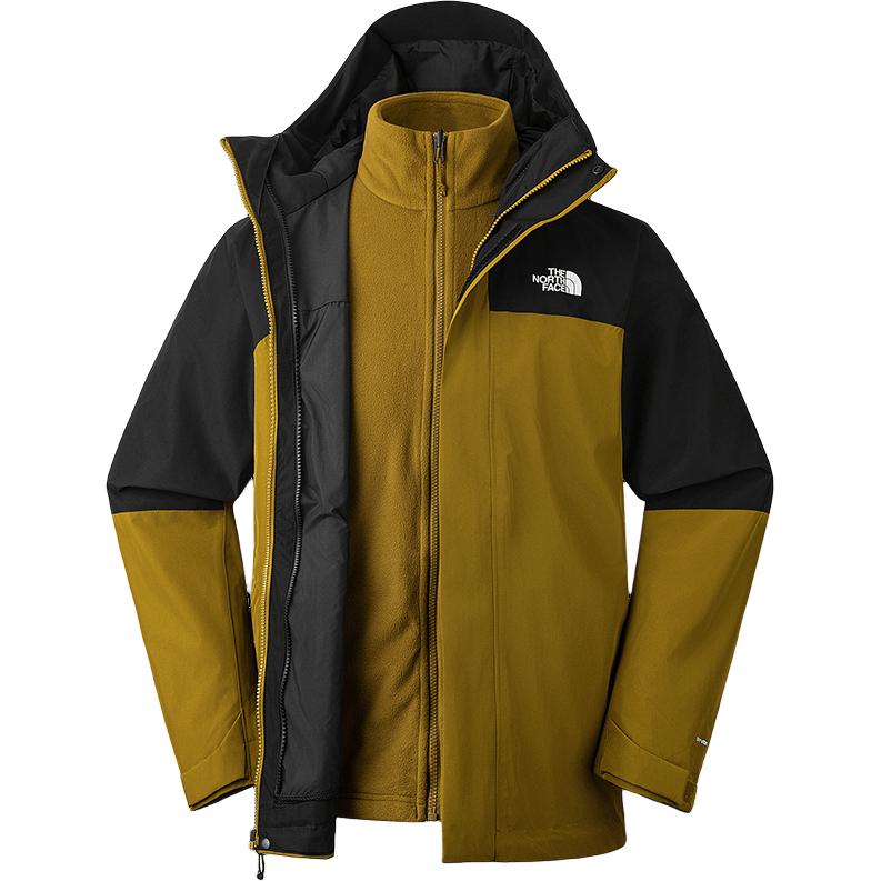 TNF SANGRO 3-in-1 Waterproof Green Jacket with Fleece Lining NF0A89ZP-5HO