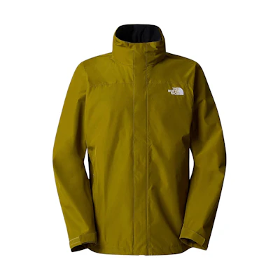 TNF Sangro Solid Logo Waterproof Hooded Jacket Green NF0AA3X5-JZO