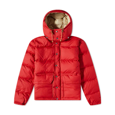 TNF Sierra Down Short Jacket Red Unisex Full-Zip Hoodie NF0A7US3-682