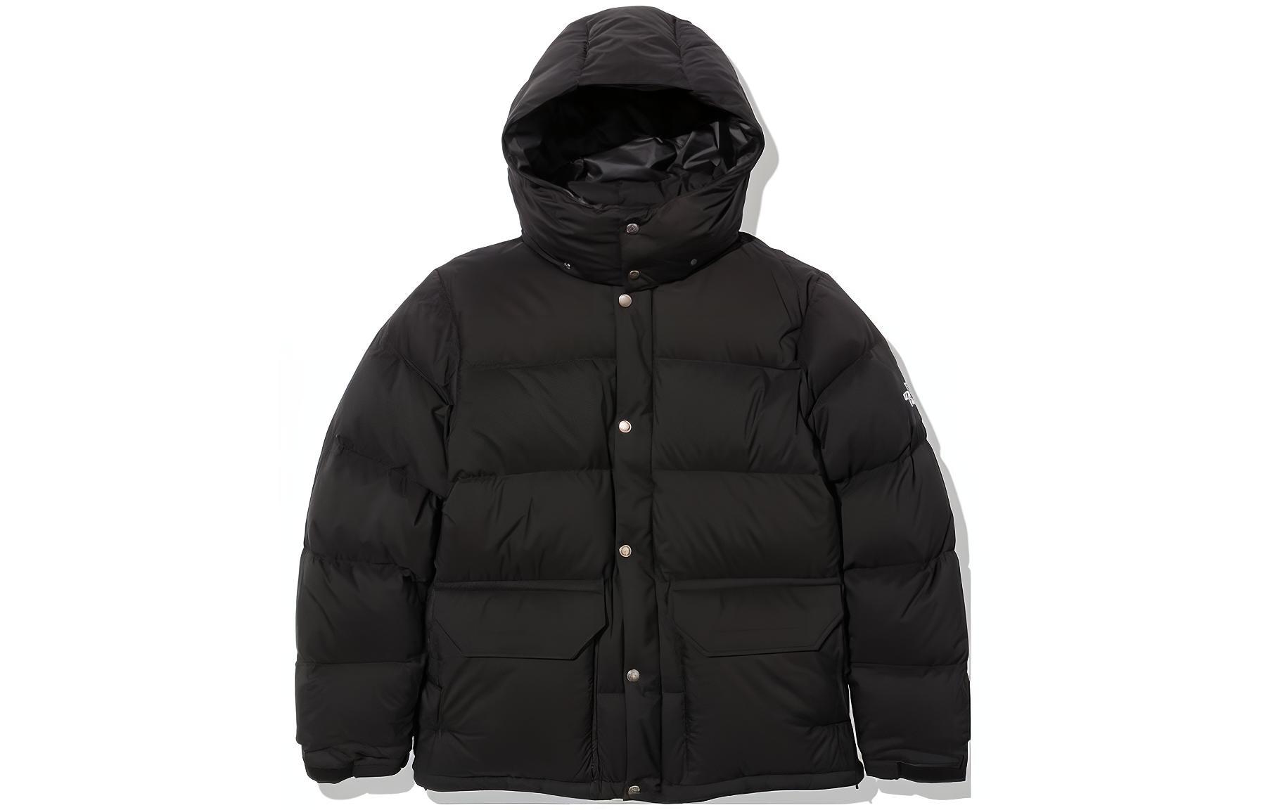 TNF Sierra Short Hooded Down Jacket Black ND92230-K