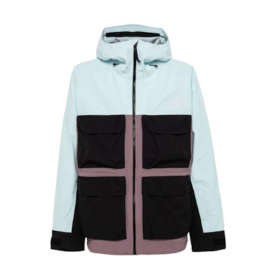TNF Slim Fit Colorblock Zip Hoodie Jacket Unisex Blue NF0A82V2-KID1