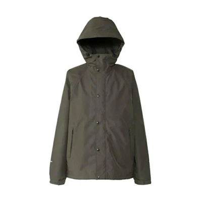TNF Slim Fit Hooded Jacket Green with Badge Print NP12435-NT