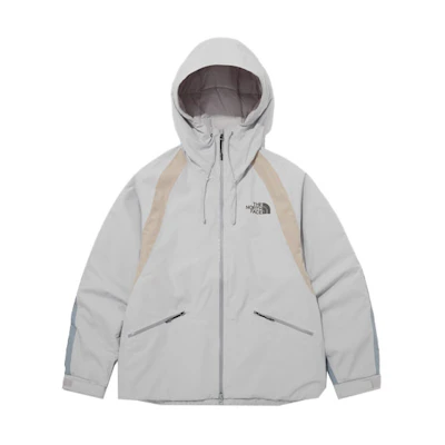 TNF Slope Atom Logo Padded Hoodie Grey/White Unisex Jacket NJ3NP57K