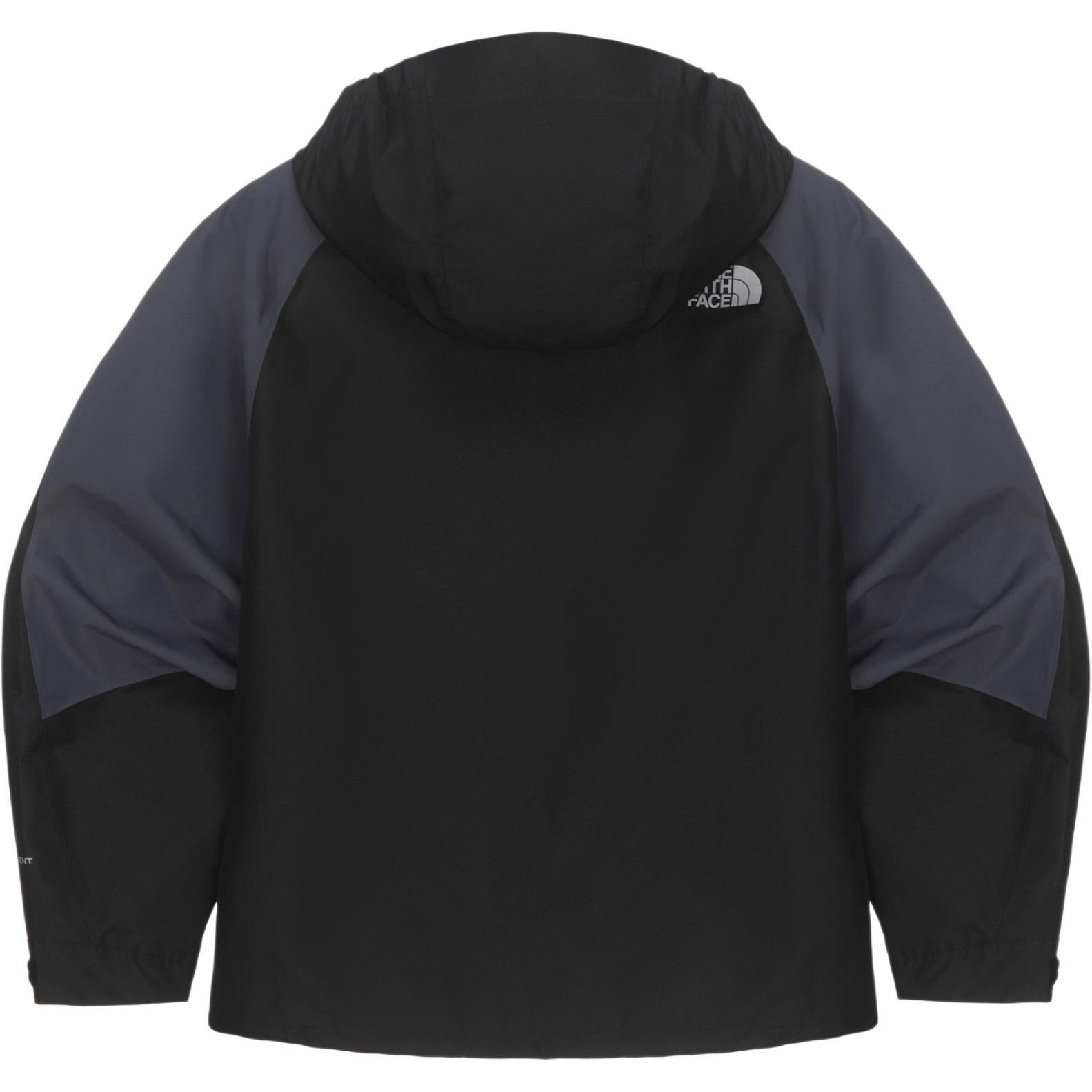 TNF Slope Logo Print Colorblock Zip Hoodie Jacket Black Mens NJ2HQ51K 圖 3