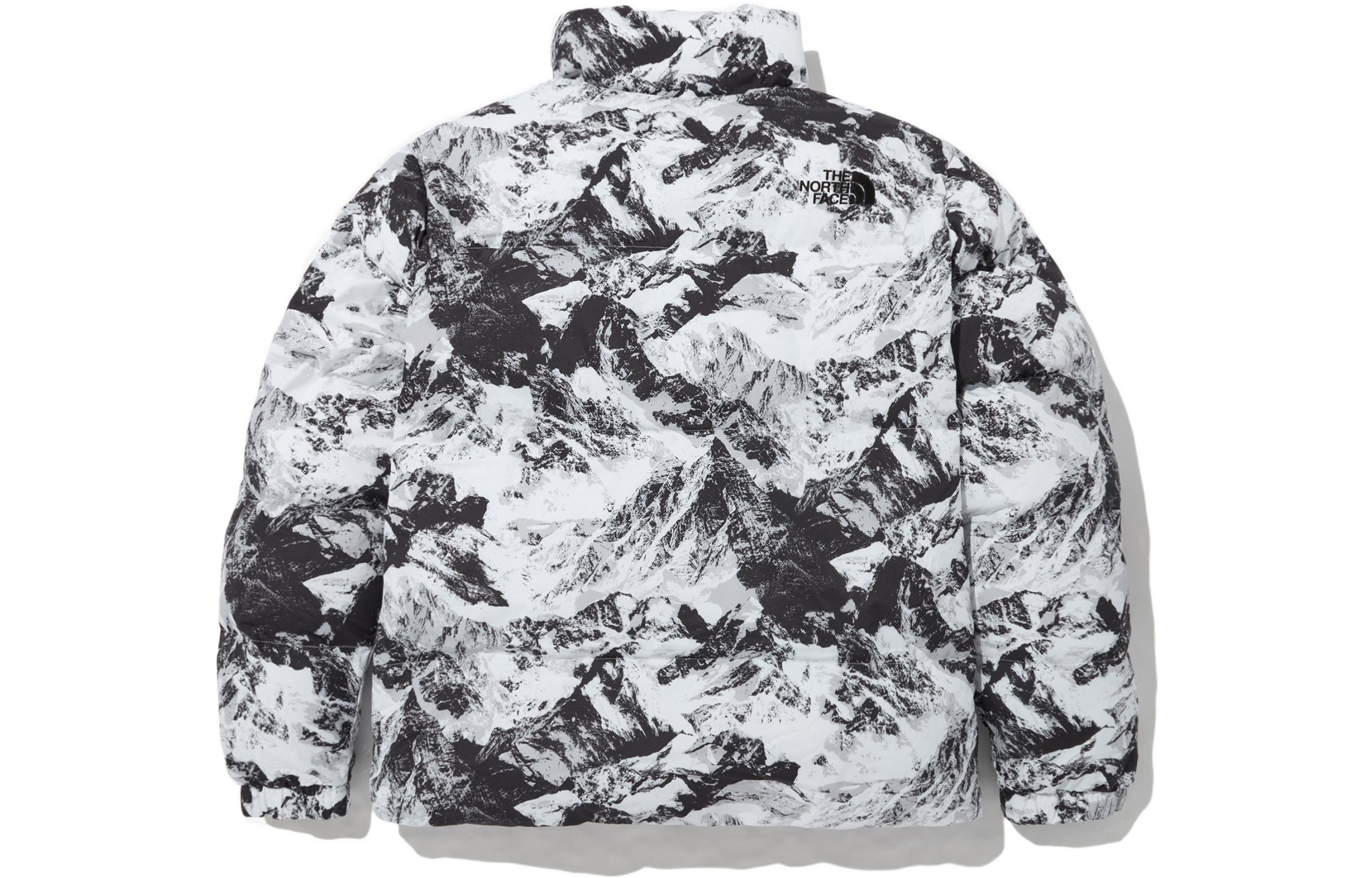 Lookbook The North Face 雪山白色Logo羽絨外套 冬季男女通用款 NJ3NN72A