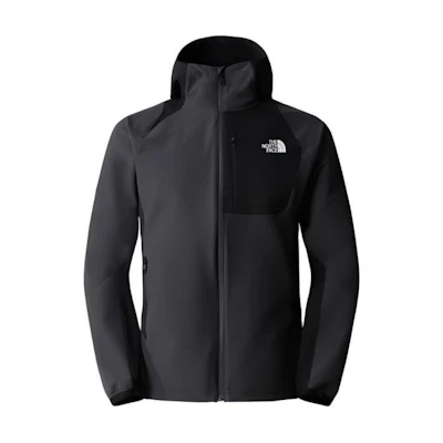 TNF Softshell Black Logo Hooded Hiking Jacket NF0A7ZF5-TLY