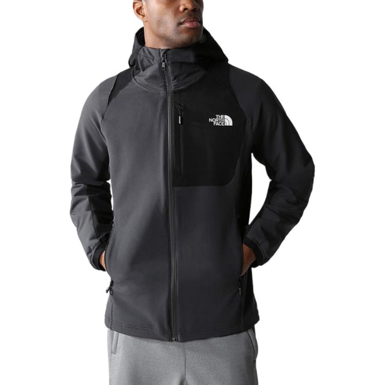 TNF Softshell Black Logo Hooded Hiking Jacket NF0A7ZF5-TLY 圖 5