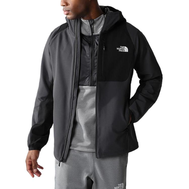 TNF Softshell Black Logo Hooded Hiking Jacket NF0A7ZF5-TLY 圖 6