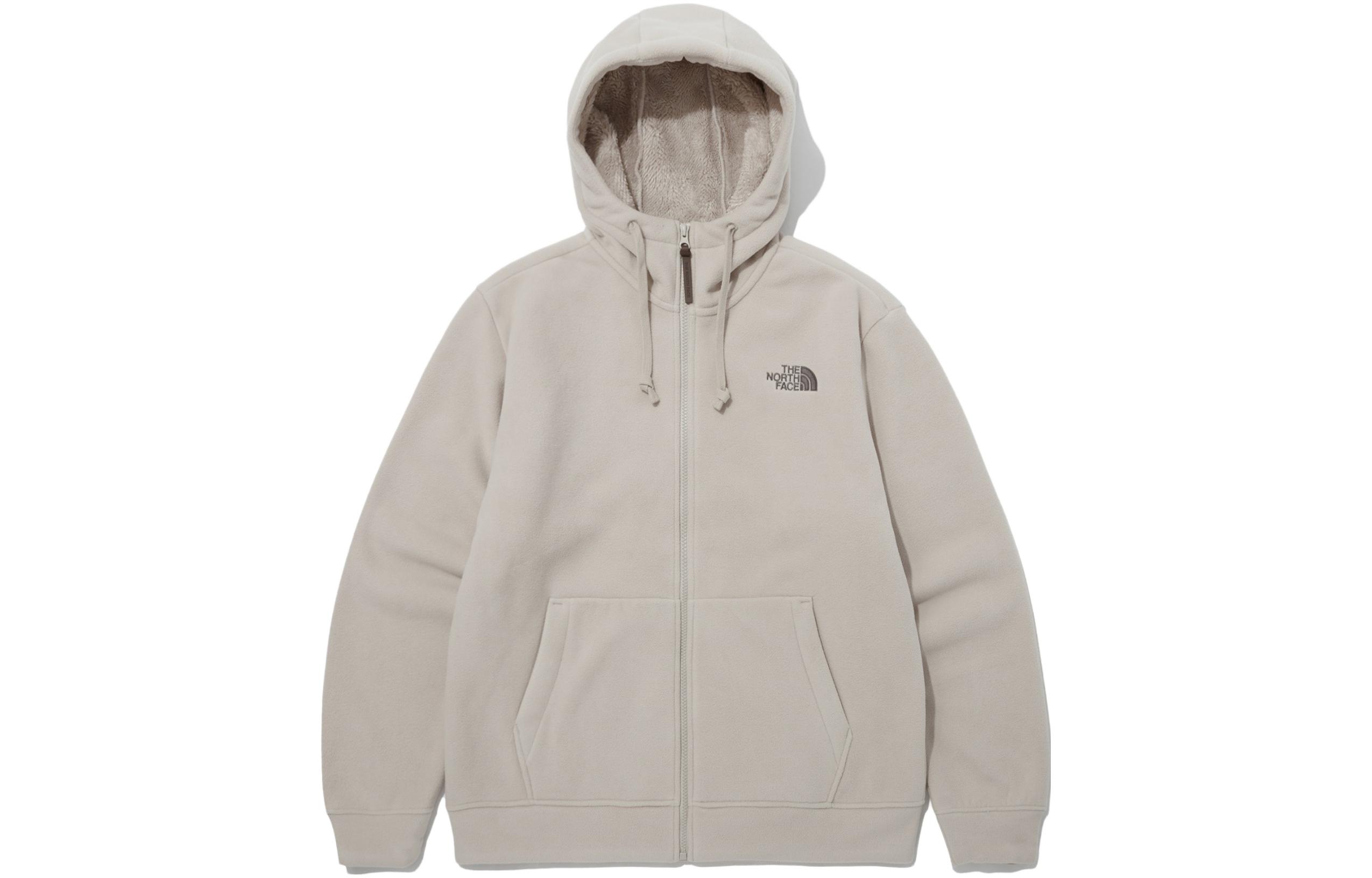 TNF Solid Badge Fleece Hoodie Light Brown NJ4FP61B