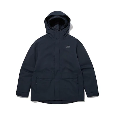 TNF Solid Black Utilitarian Hooded Jacket NJ2YP50B