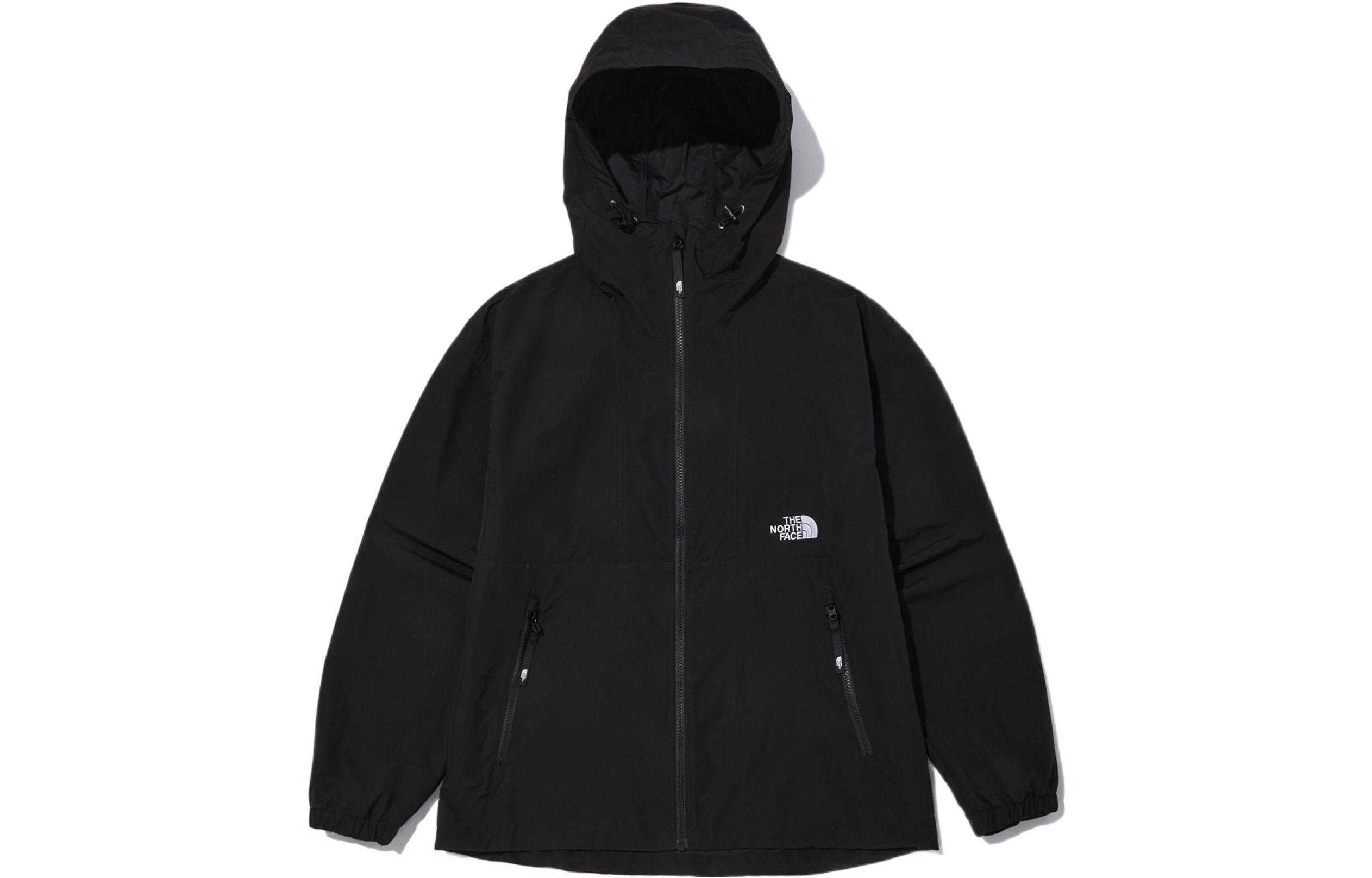 TNF Solid Black Zip-up Hoodie Jacket NJ3BN10A