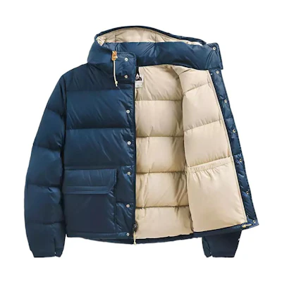 TNF Solid Blue Zip-Up Hoodie Jacket NF0A7US3-HDC