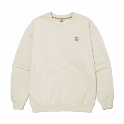 TNF Solid Color Crewneck Pullover Sweatshirt NM5MN02L
