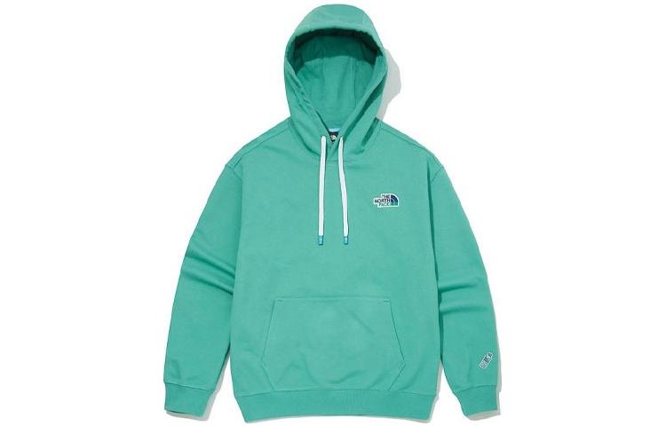 TNF Solid Color Embroidered Logo Hoodie Green Unisex NM5PM04B