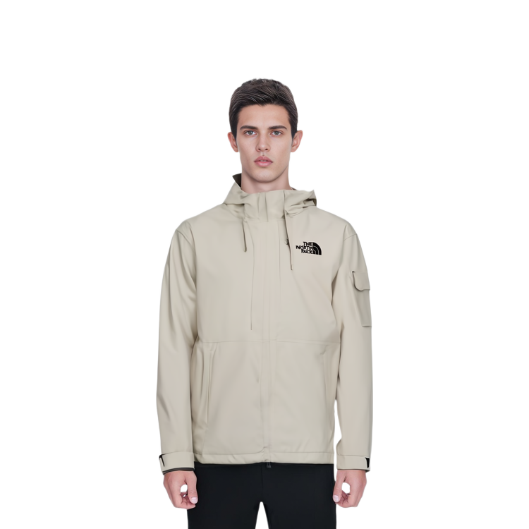 TNF Solid Color Hooded Bomber Jacket Khaki NJ2HN05B 圖 5