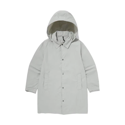 TNF Solid Color Hooded Zip-Up Jacket - Gray NC3BQ11C