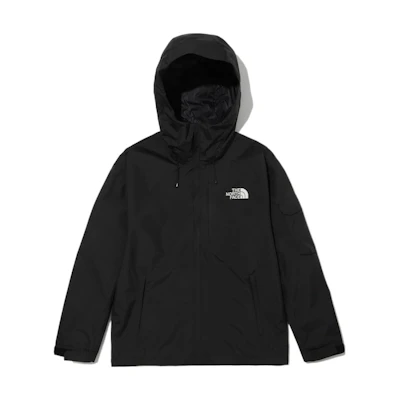 TNF Solid Color Hoodie Jacket Black NJ2HN05A