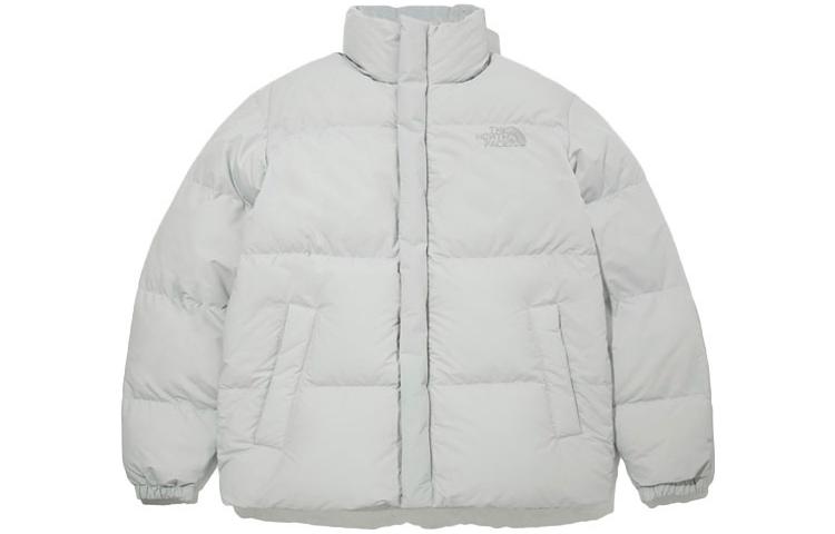 TNF Solid Color Insulated Puffer Jacket Unisex Light Grey NJ3NM53L