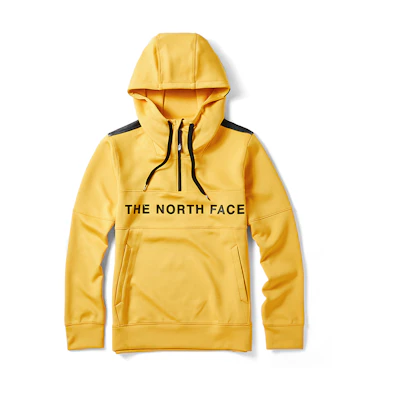 TNF Solid Color Knit Letter Sweatshirt Yellow - NF0A46HC-K02