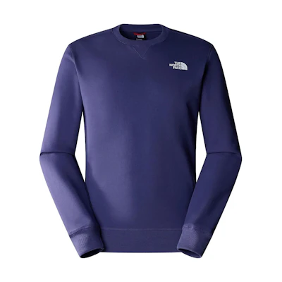 TNF Solid Color Logo Crewneck Sweatshirt Blue Purple - NF0A7X1I-I0D