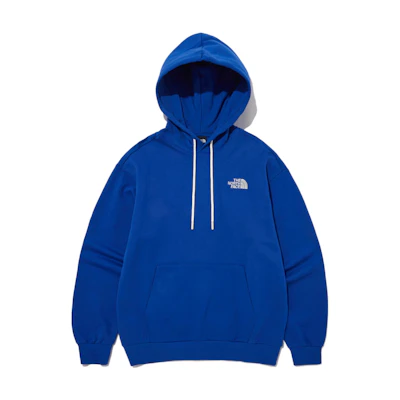 TNF Solid Color Logo Embroidered Hoodie Blue NM5PP40E