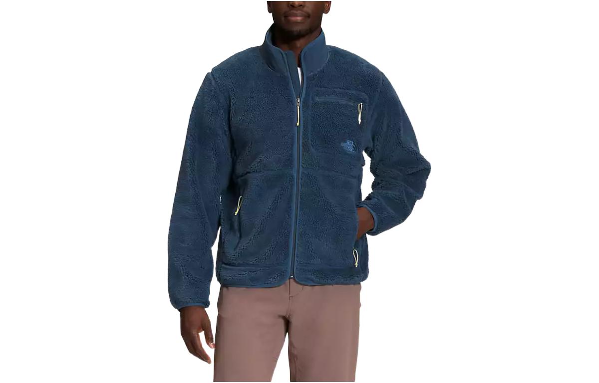 TNF Solid Color Logo Embroidered Stand Collar Jacket NF0A7URL-HDC