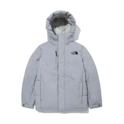 TNF Solid Color Logo Print Down Hooded Jacket NJ1DM75C