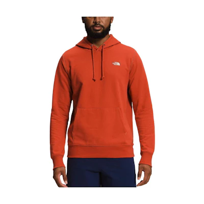 TNF Solid Color Logo Pullover Hoodie with Front Pocket NF0A7UNU-LV4