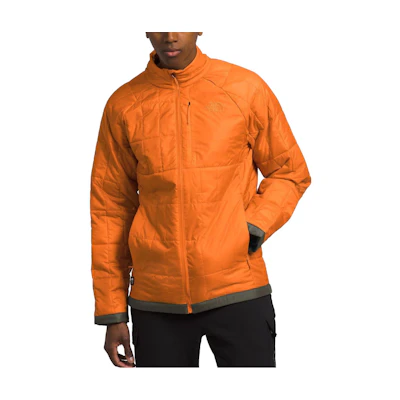 TNF Solid Color Loose Fit Stand Collar Jacket Orange NF0A84HK-KO5