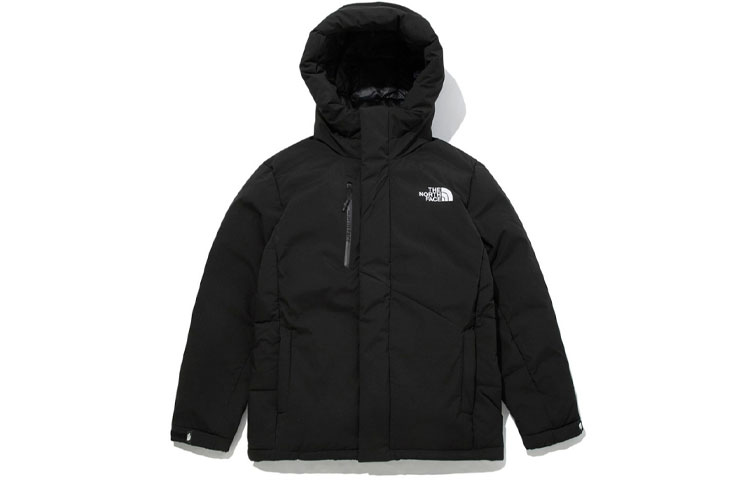 TNF Solid Color Small Logo Hooded Down Jacket NJ1DM75A