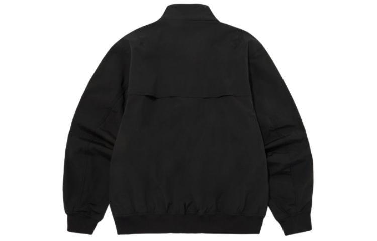 TNF Solid Color Stand Collar Loose Fit Zip Jacket - Black NJ3BQ07A 圖 3