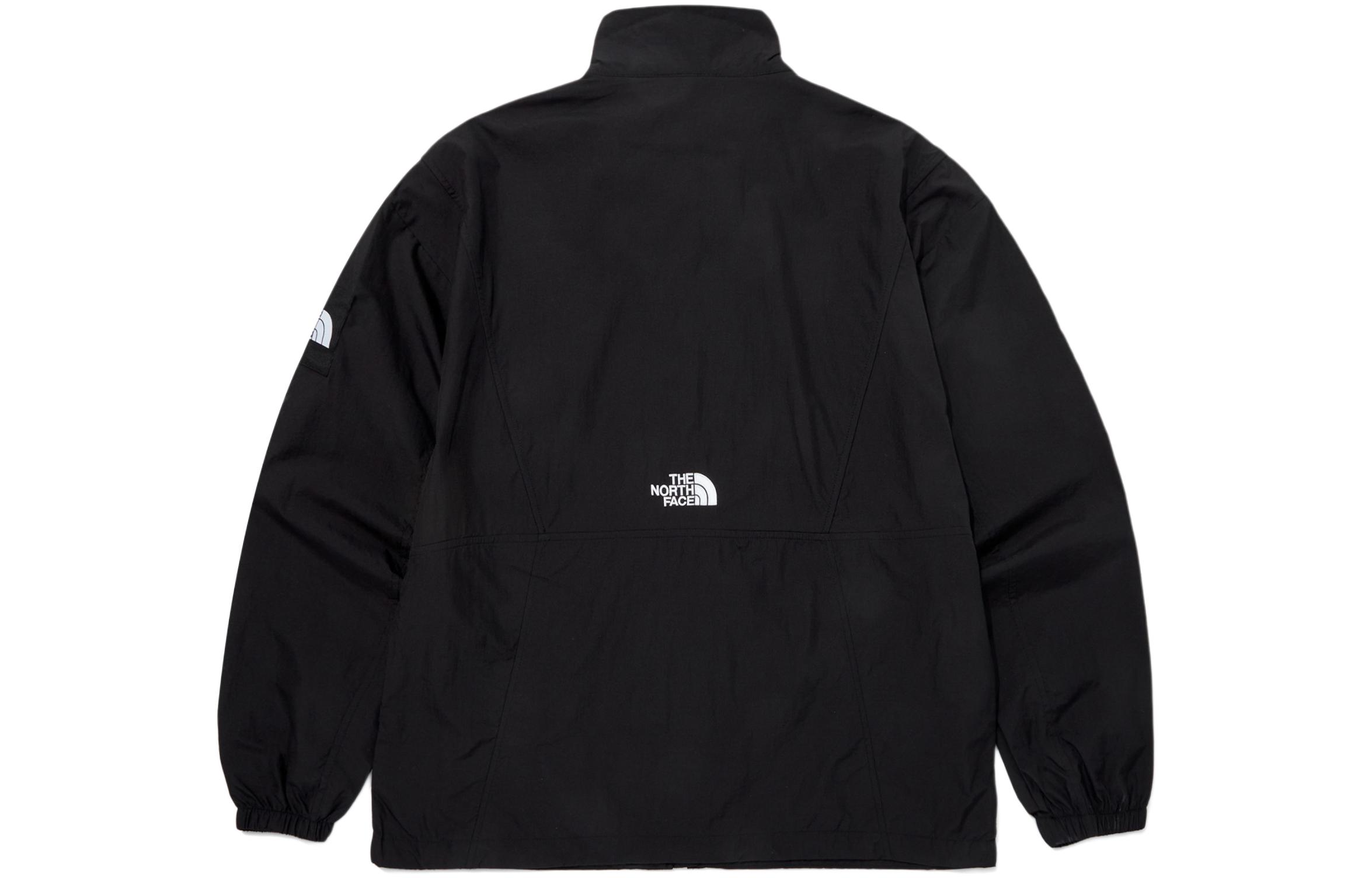 TNF Solid Color Stand Collar Loose Fit Jacket Black NJ3LQ04J 圖 3