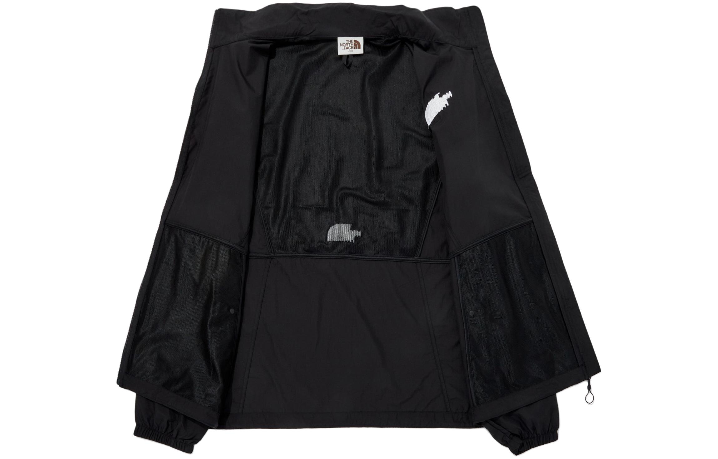 TNF Solid Color Stand Collar Loose Fit Jacket Black NJ3LQ04J 圖 4