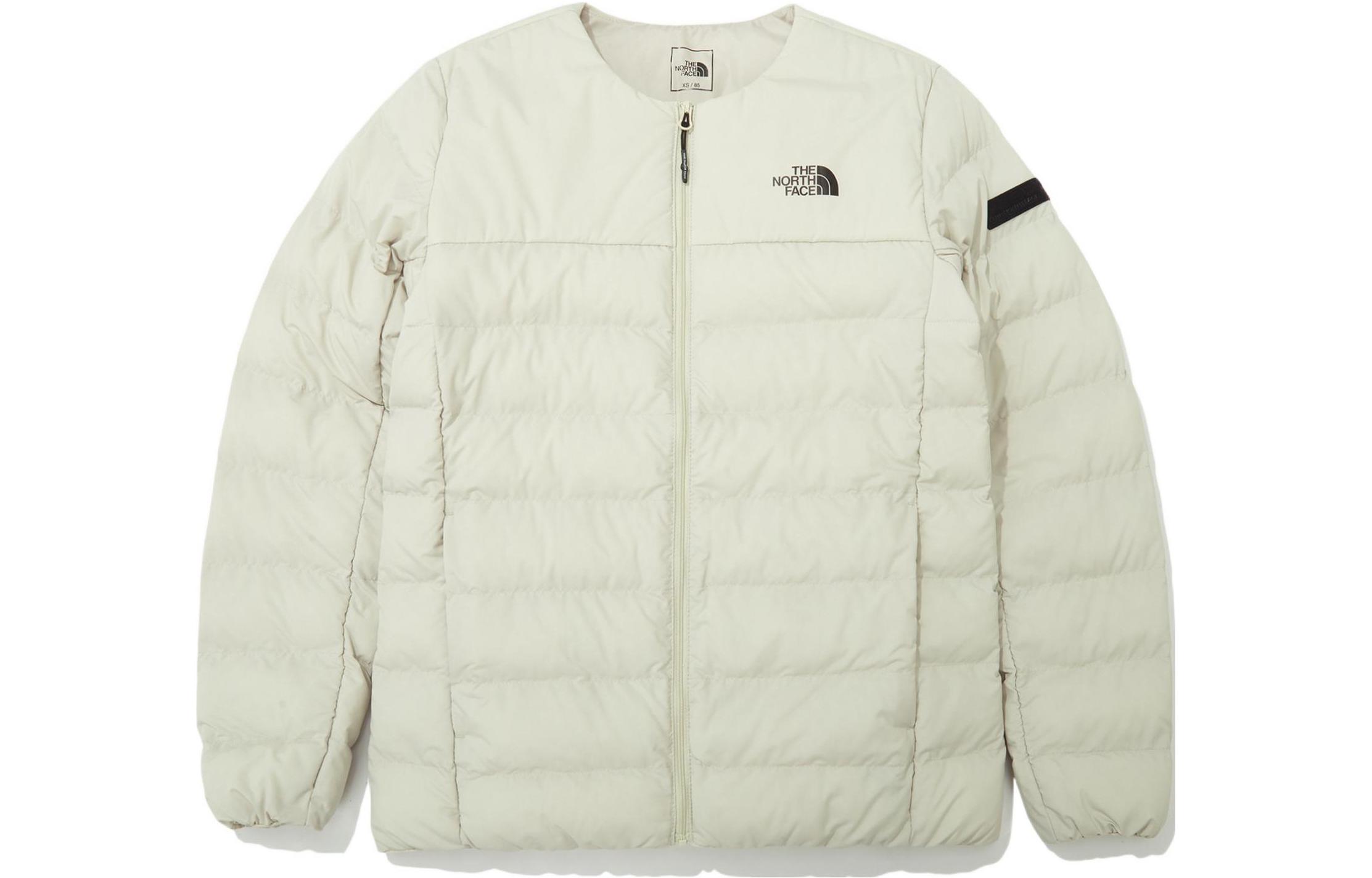 TNF Solid Color Zip-Up Crewneck Long-Sleeve Cotton Jacket NJ3NN51C